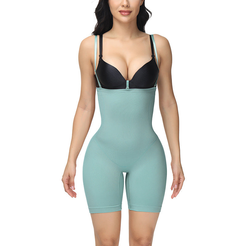 Seamless Sculpting Body Shaper- Everyday Contour Shapewear worn by a model in black.